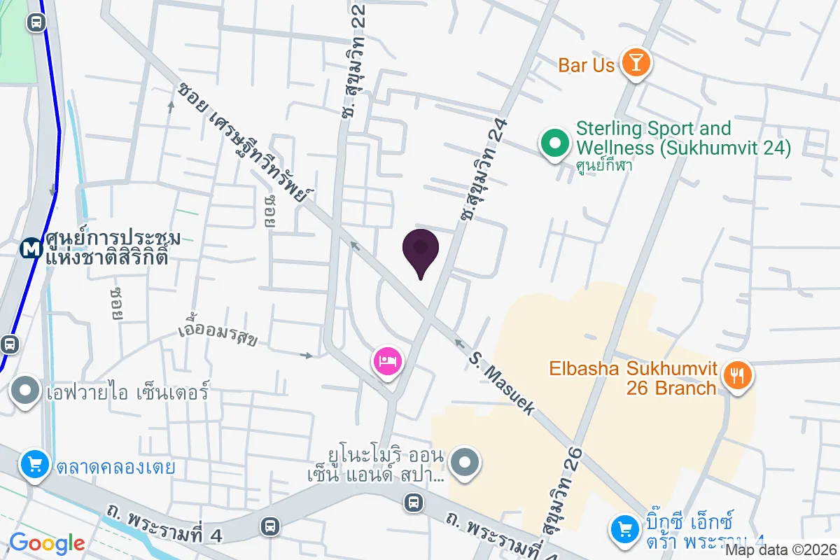 แผนที่ตำแหน่งเดอะลุมพินี 24