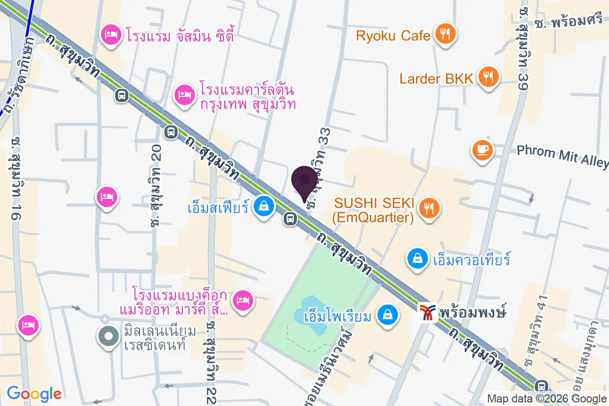 แผนที่ตำแหน่งเคนชิน อิซากายะ สาขาสุขุมวิท 33