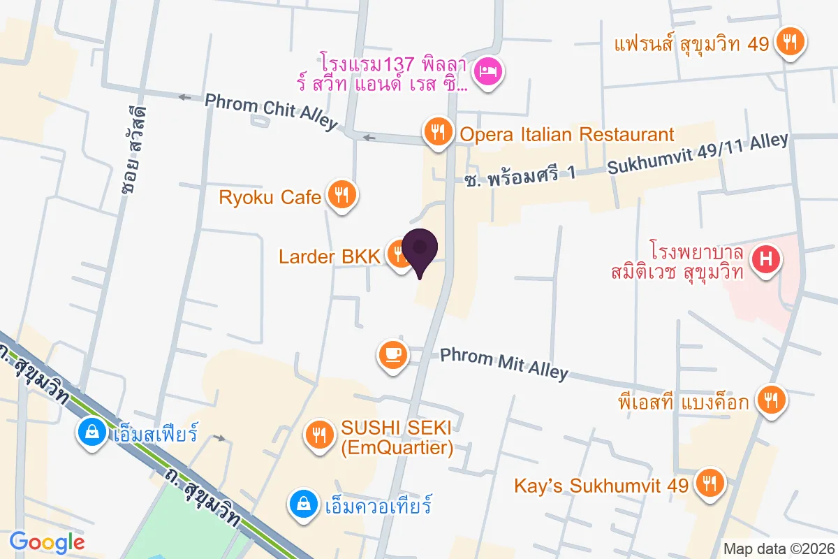 แผนที่ตำแหน่ง39อัพเพอร์สวีท สุขุมวิท 39