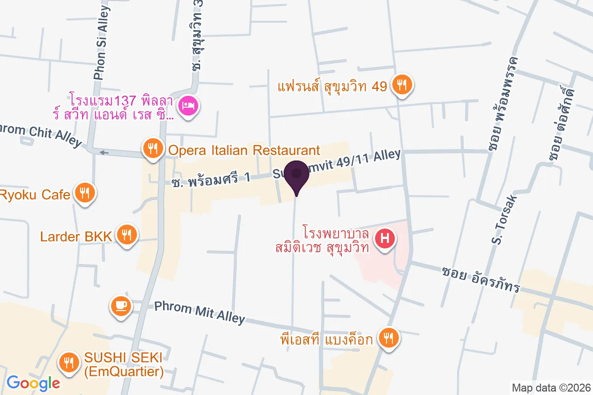 แผนที่ตำแหน่งTN39 Serviced Apartment