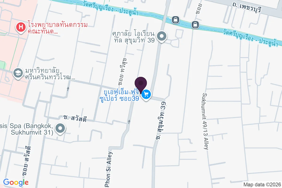 แผนที่ตำแหน่งXiong Lao Han Malatang สาขาสุขุมวิท39 sukhumvit39