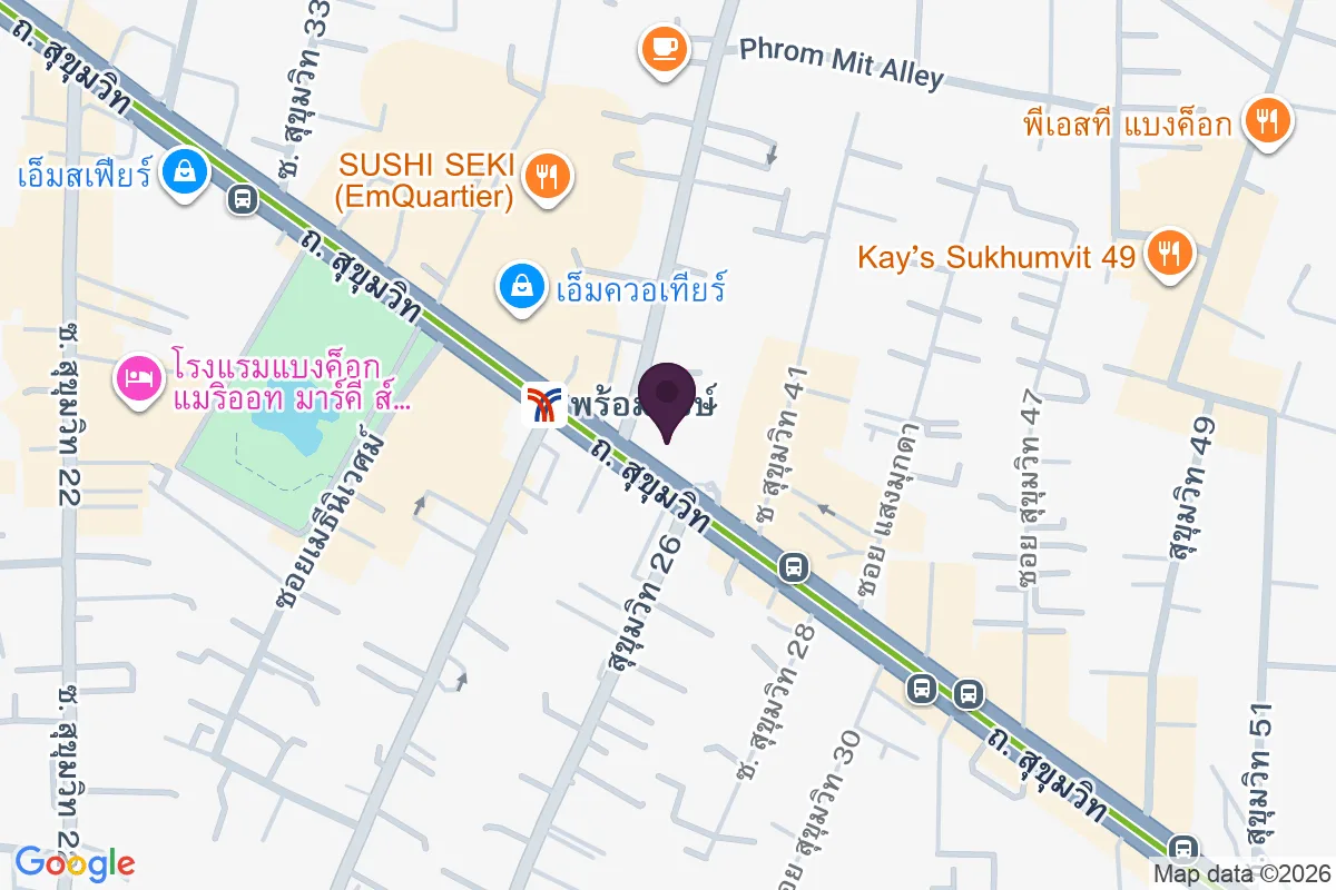 แผนที่ตำแหน่งมาร์ค สุขุมวิท