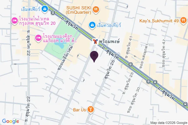 แผนที่ตำแหน่งVue Bar