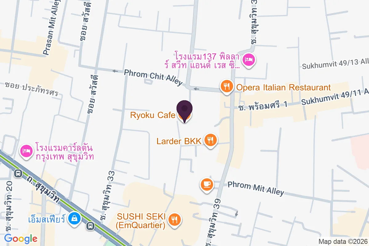 แผนที่ตำแหน่งRyoku Cafe