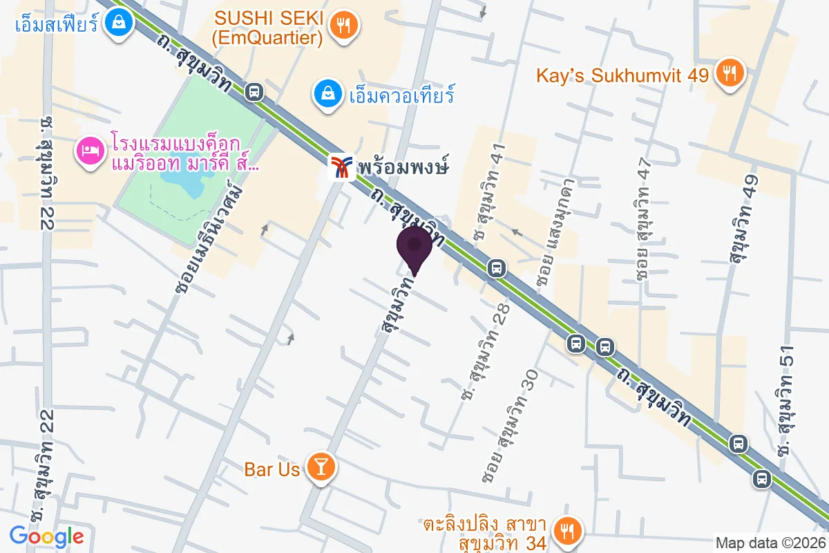 แผนที่ตำแหน่งดิ เอสเทล พร้อมพงษ์