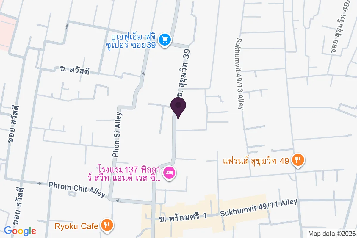 แผนที่ตำแหน่งมาเอสโตร 39 สุขุมวิท 39