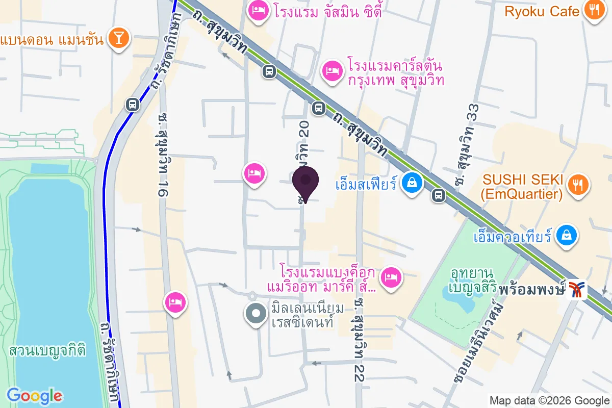 แผนที่ตำแหน่งThe Deck Bangkok (thedeckbkk)